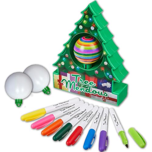 Christmas Tree DIY Ornament Decorating Kit with 8 Colorful Markers C532593