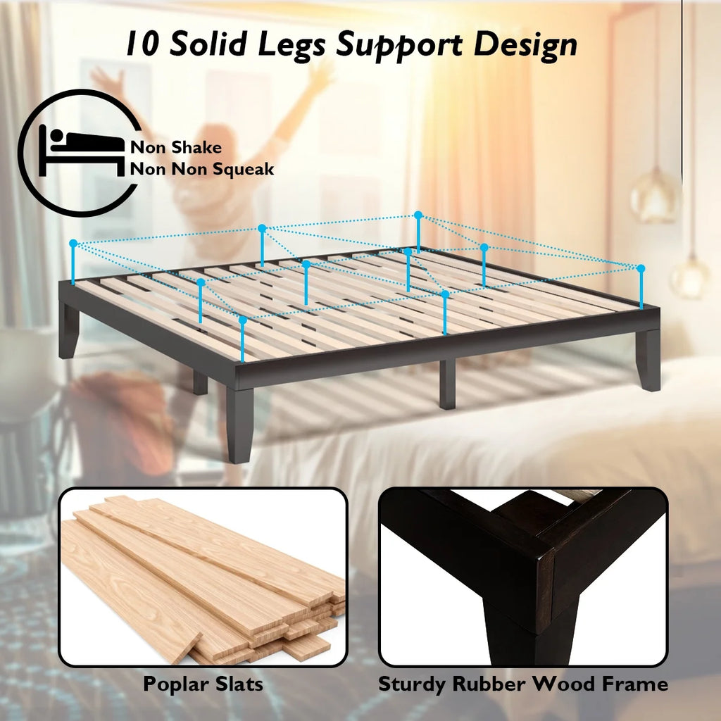 King Size 14'' Wooden Bed Frame Y8125